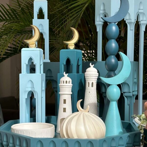 Muqarnas Side Table 50cm Height - Image 5