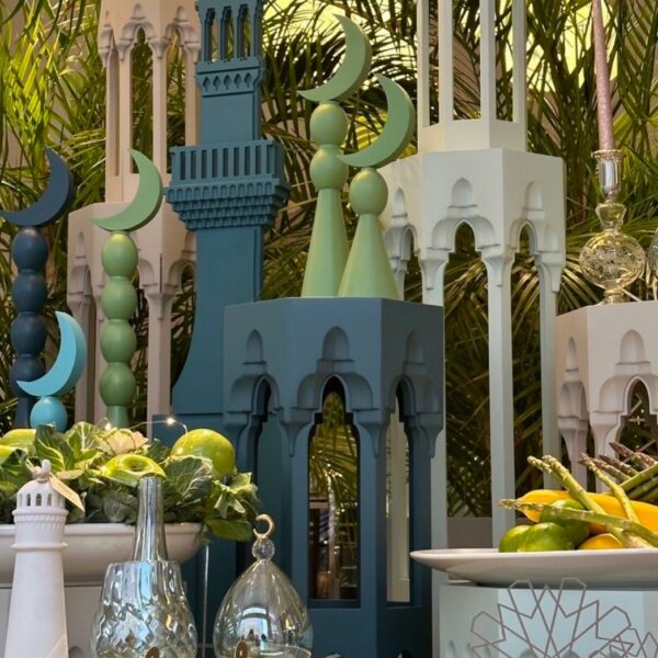 Muqarnas Side Table 50cm Height - Image 3