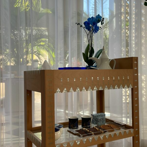 Trolley Sheih Collection in Mother of Pearl (80x50x102cm) - Image 4