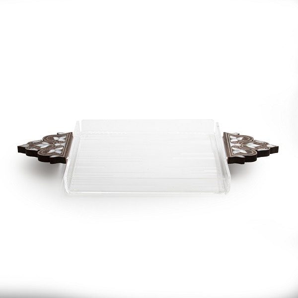 alt="plexi tray with mother of pearl handles"