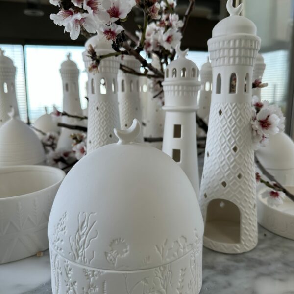 قبة بورسلان مزينة بالورود من مجموعة النزهة - Image 11