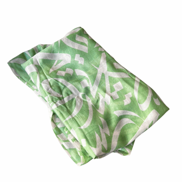Silk&Modal Scarf Khair Green - Image 2