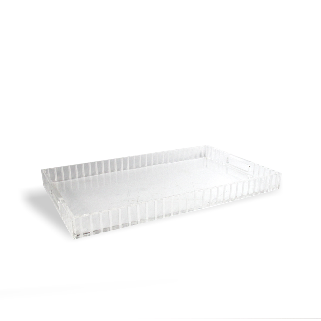 Elegant Clear Decorative Tray – Baha' Tray in Acrylic
