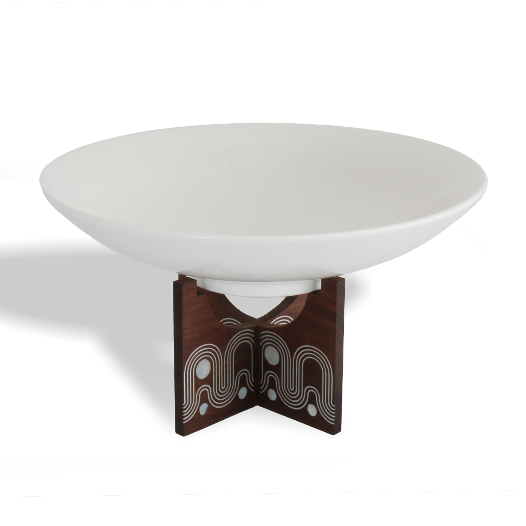 Luxury,Tableware,Janbiyah,Stand,Porcelain,Shallow,Bowl,13 Inch,servingplates,