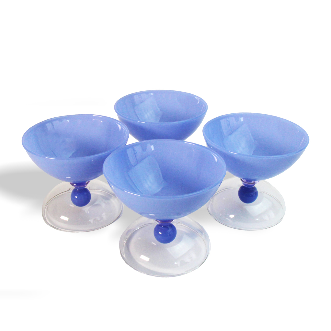 Classic,Bowl,Milky,Blue,Mashrabiyeh,Glass,Bowls,servingbowls