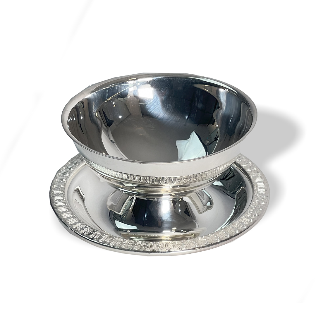 320 Elegant Janbiyah Silver Plated Gravy Boat – 450ml