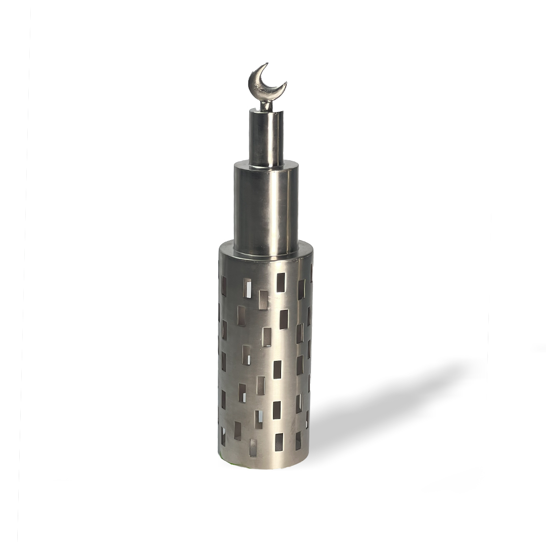 Silver Minaret – a stunning small Wahj metal decor piece
