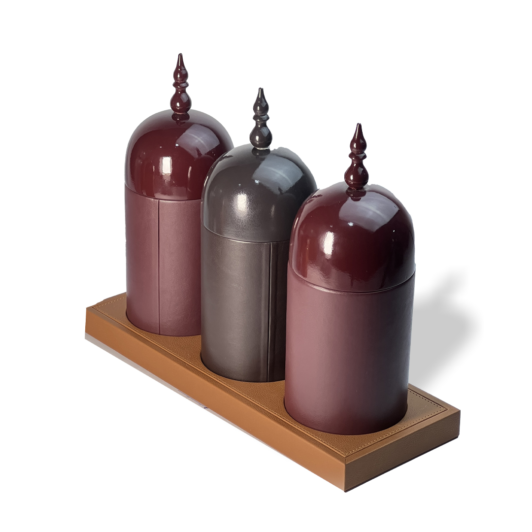 Leather Tray Camel Color – Elegant Slim Organizer Tray