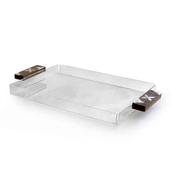 Tray Jawhar Collection Plexi and wood Large (PC)